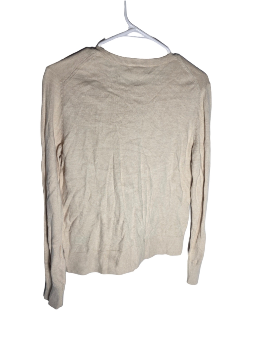 Women's Gap Cardigan Sweater Size M Beige cottagecore cozy fall button-down - Picture 2 of 5